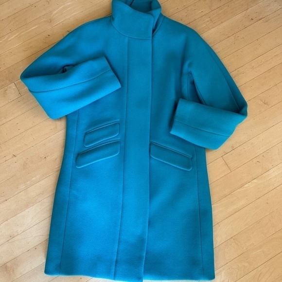 NWT J. Crew Women's Cocoon coat in Italian stadium-cloth wool, 00, GD1068 - Picture 8 of 9